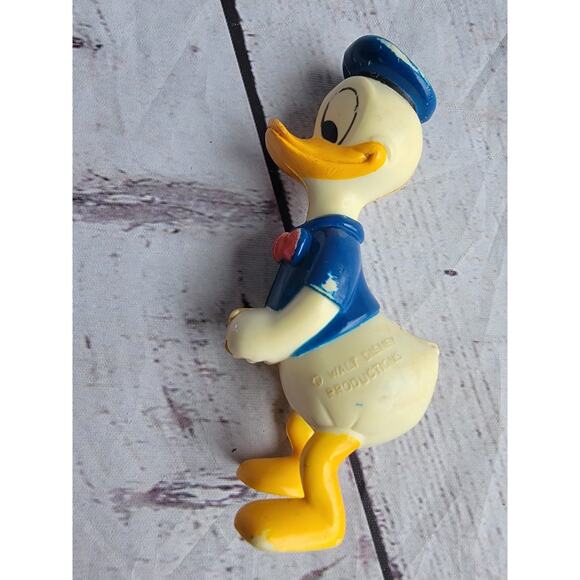 Vintage Disney Donald Duck Hard Plastic Figure Cake Topper Project Piece Read - Picture 4 of 7